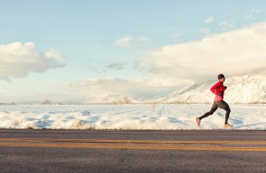 background landscape running man
